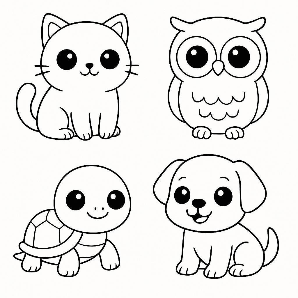 Animal Coloring Pages for Kids – Beautiful PDF Animal Coloring Sheets