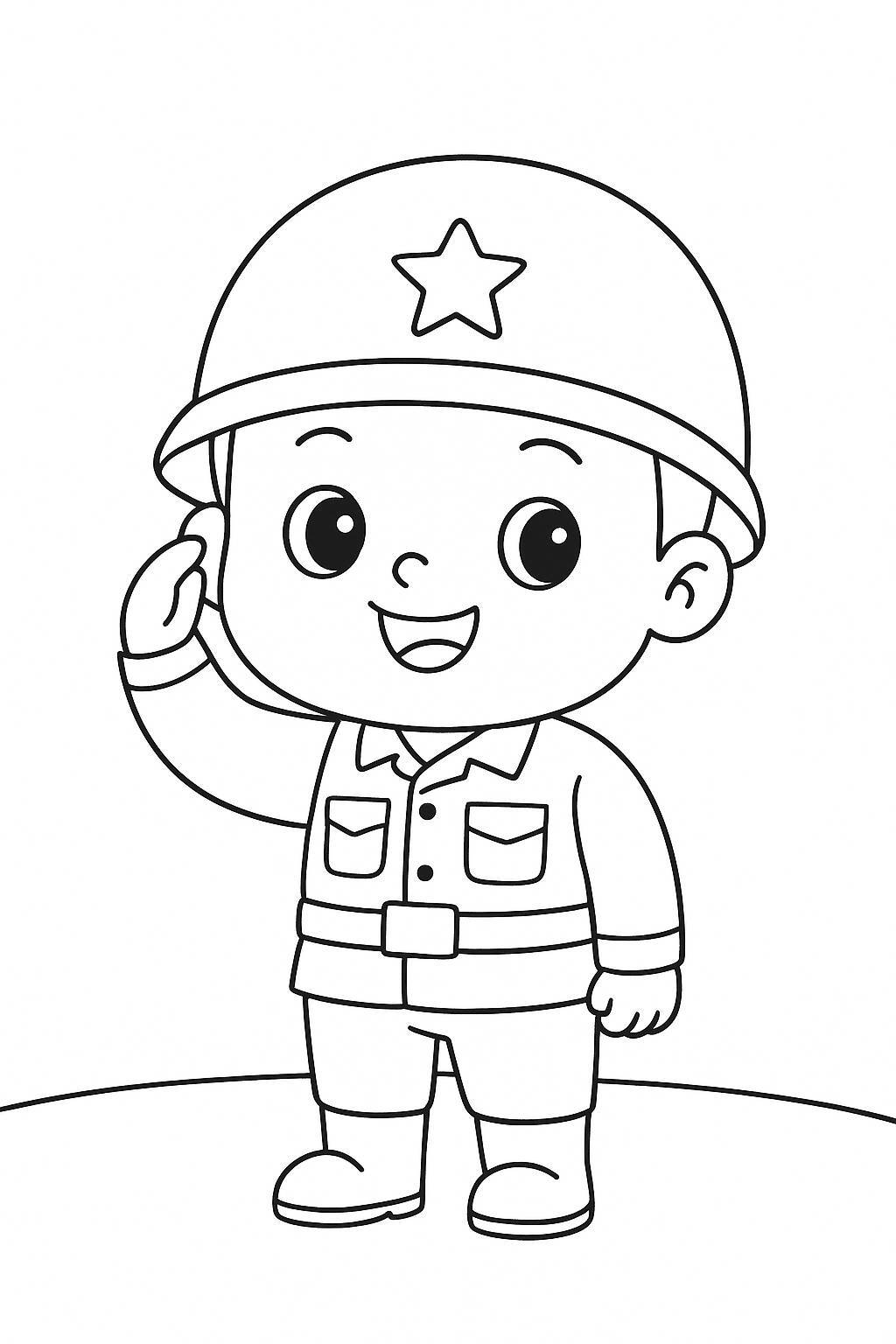 Coloring Pages of the Guard Soldier for Kids – PDF Coloring Sheets