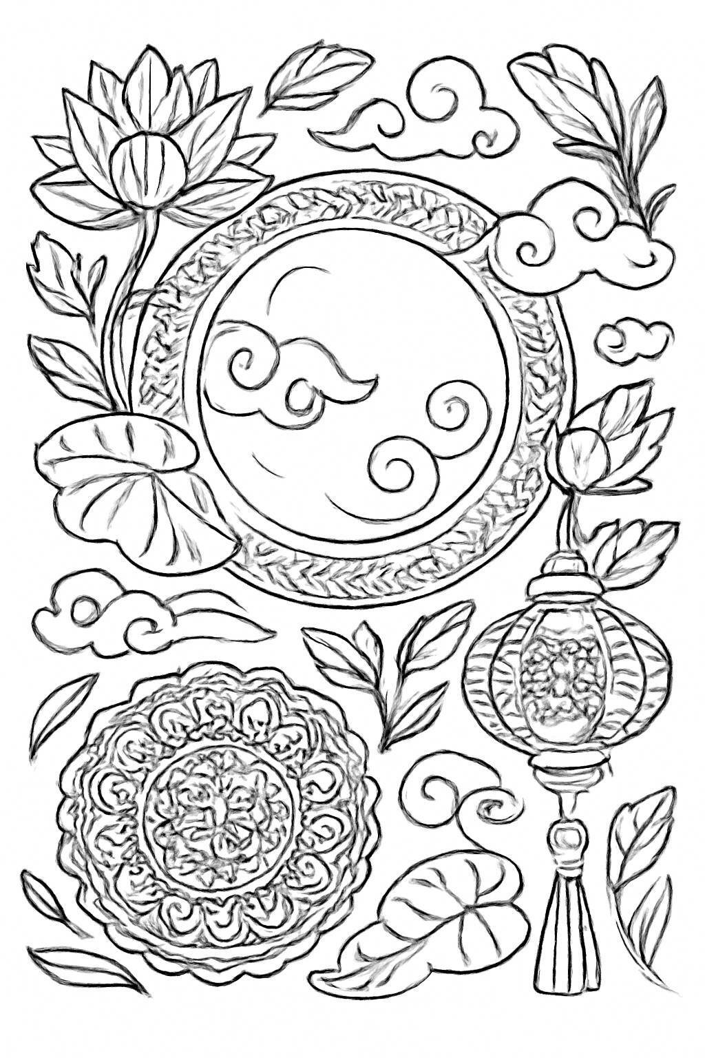 Artistic Mid-Autumn Festival