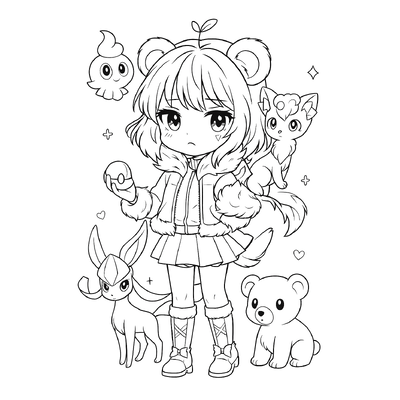 Adorable Simmy Cat Coloring Pages – Fun and Creative Brain Development for Kids
