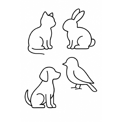 Animal Coloring Pages for Kids – Beautiful PDF Animal Coloring Sheets