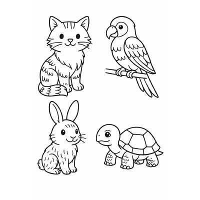 Animal Coloring Pages for Kids – Beautiful PDF Animal Coloring Sheets