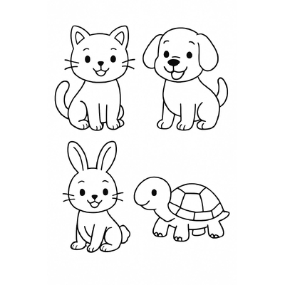 Animal Coloring Pages for Kids – Beautiful PDF Animal Coloring Sheets
