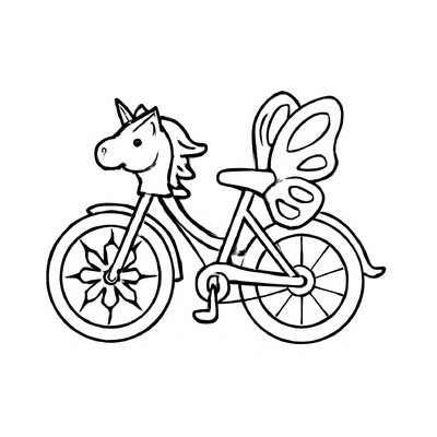 Bicycle Coloring Pages for Kids – Printable Bicycle Coloring PDF