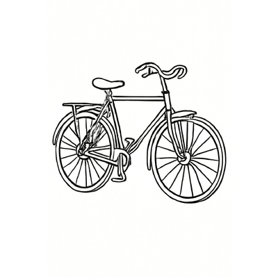 Bicycle Coloring Pages for Kids – Printable Bicycle Coloring PDF