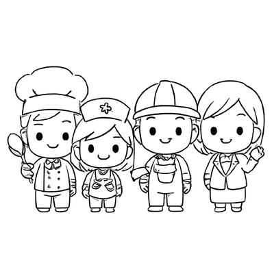 Career Coloring Pages for Kids – Occupational Coloring Pictures
