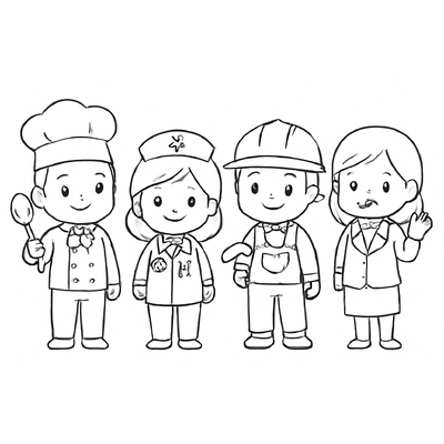 Career Coloring Pages for Kids – Occupational Coloring Pictures