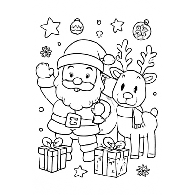 Christmas Coloring Pages for Kids – Free PDF Download