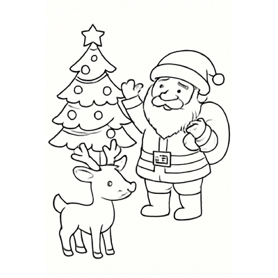 Christmas Coloring Pages for Kids – Free PDF Download