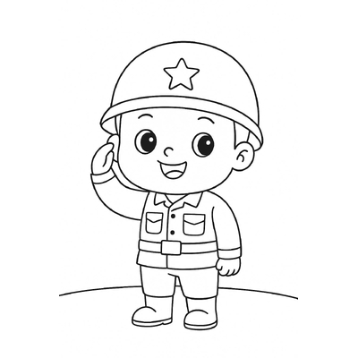 Coloring Pages of the Guard Soldier for Kids – PDF Coloring Sheets