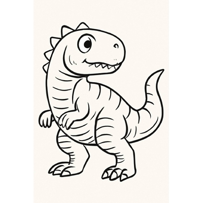 Dinosaur Coloring Pages for Kids – PDF Coloring Sheets