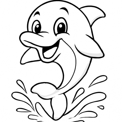 Dolphin Coloring Pages for Kids – Free PDF Download