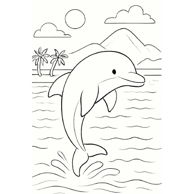 Dolphin Coloring Pages for Kids – Free PDF Download