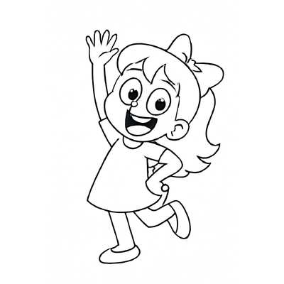 Girl Friend Coloring Pages for Kids – Free PDF Download