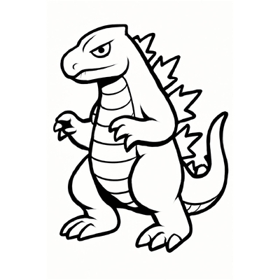 Godzilla Coloring Pages for Kids – Free PDF Download