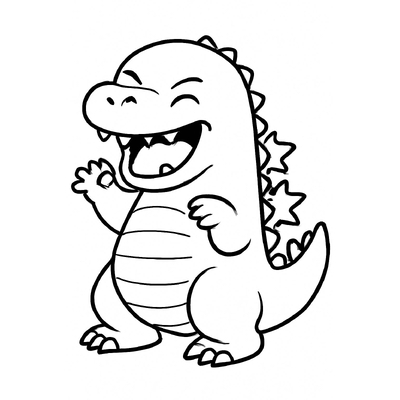 Godzilla Coloring Pages for Kids – Free PDF Download