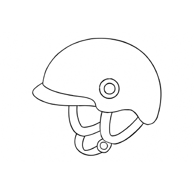 Helmet Coloring Pages for Kids – Free PDF Download
