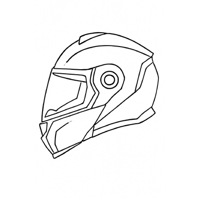 Helmet Coloring Pages for Kids – Free PDF Download