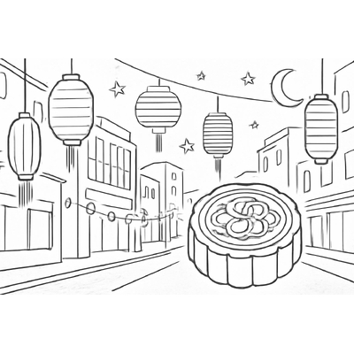 Mid-Autumn Festival Coloring Pages for Kids – Free PDF Download