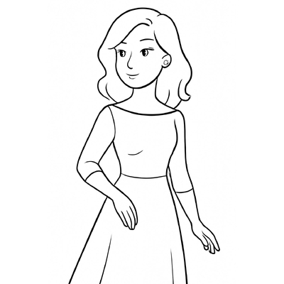 Mother Portrait Coloring Pages for Kids – Free PDF Download