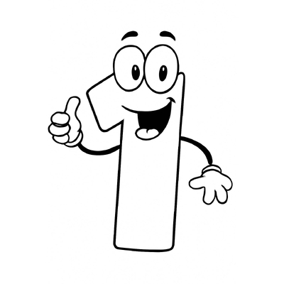 Animated Number 1