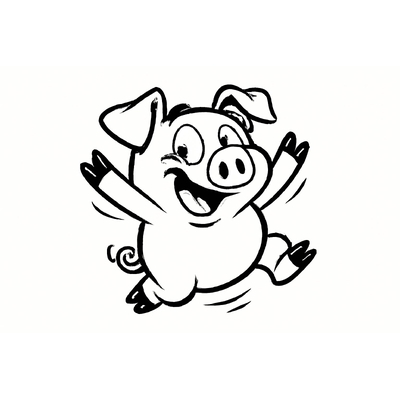 Pig Coloring Pages for Kids – Cute and Fun Piglet Pictures