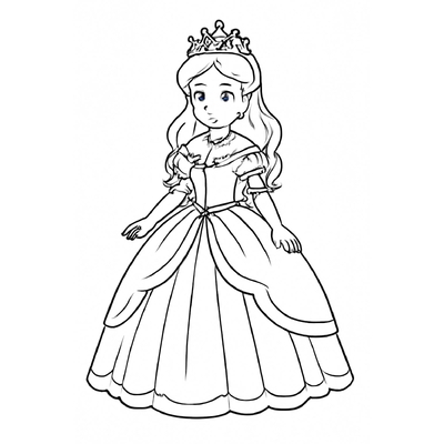 Princess Coloring Pictures for Kids – Beautiful Coloring Pages