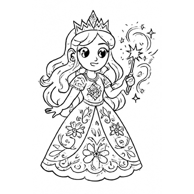 Princess Coloring Pictures for Kids – Beautiful Coloring Pages