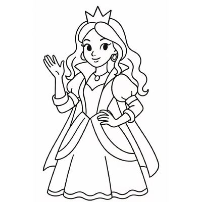 Princess Coloring Pictures for Kids – Beautiful Coloring Pages
