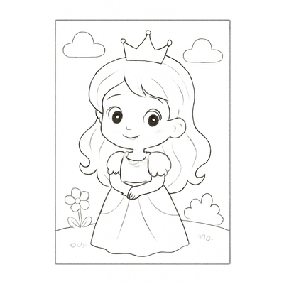 Printable Princess Coloring Pages for Kids – PDF Coloring Sheets