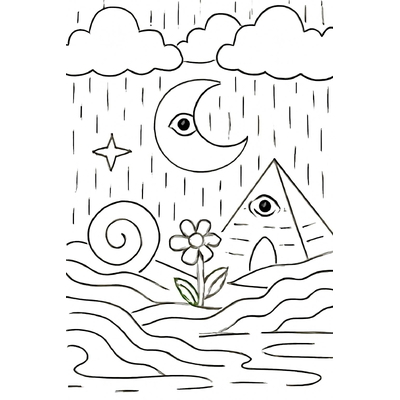 Rainy Day Coloring Pages for Kids – Fun and Playful Pictures