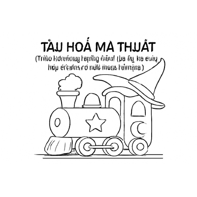 Train Coloring Pages for Kids – Free Download