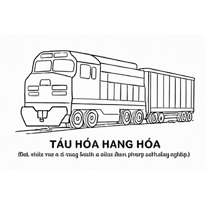 Train Coloring Pages for Kids – Free Download