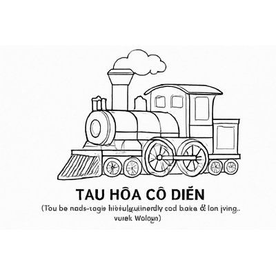 Train Coloring Pages for Kids – Free Download