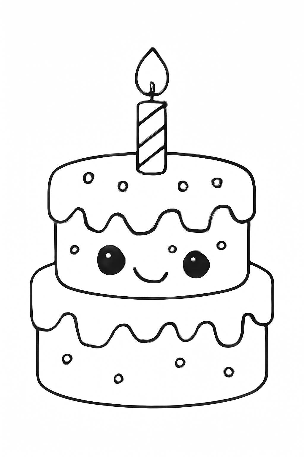 Kawaii Birthday Cake