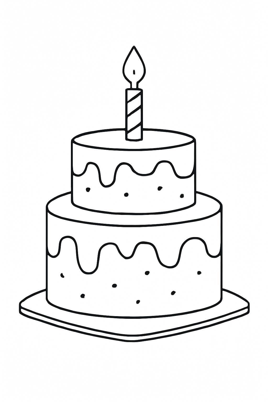 Modern Birthday Cake