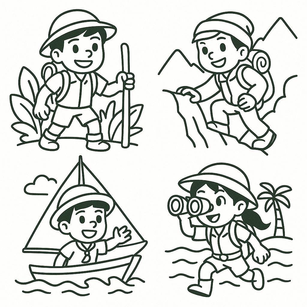 Adventure and Exploration Scenes