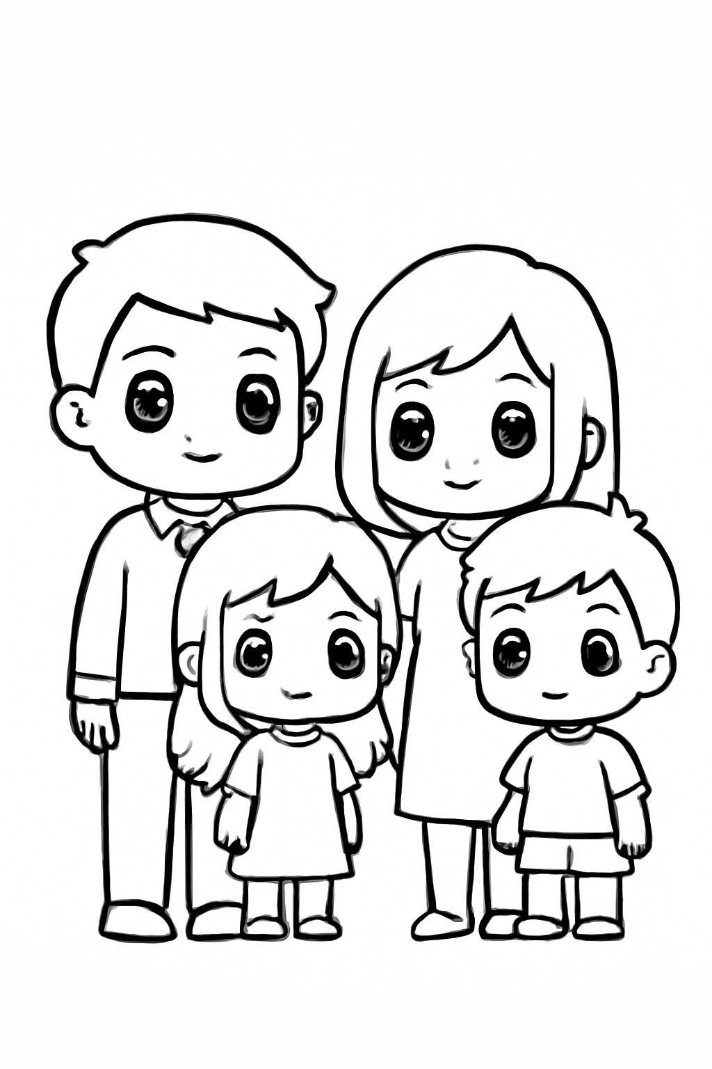 Chibi Family of Four