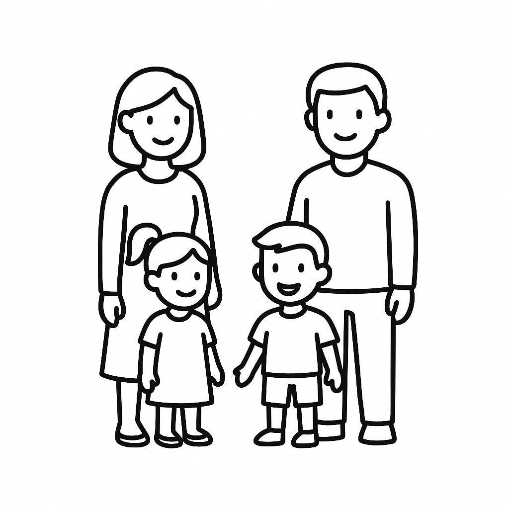 Modern Family of Four