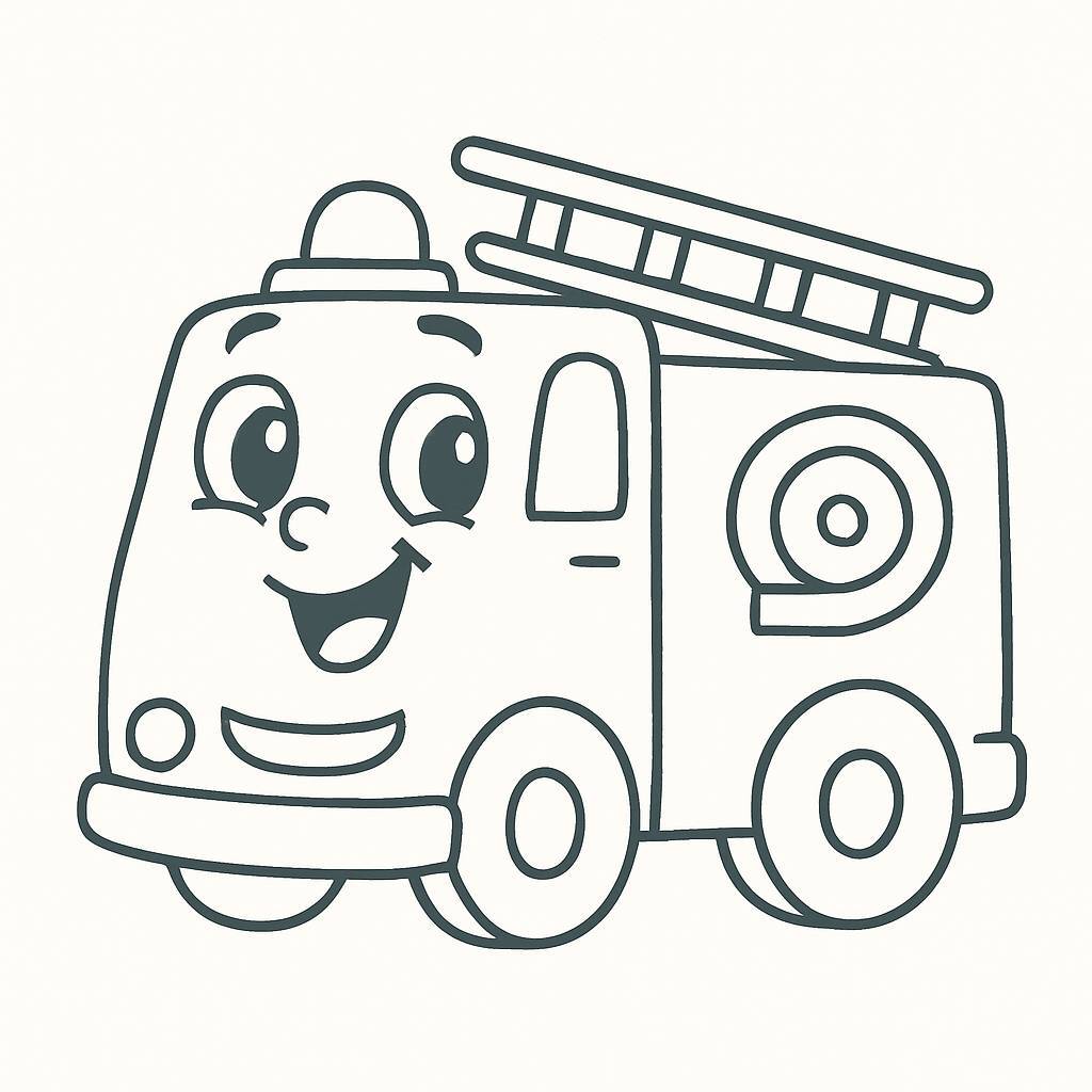 Cartoon Fire Truck