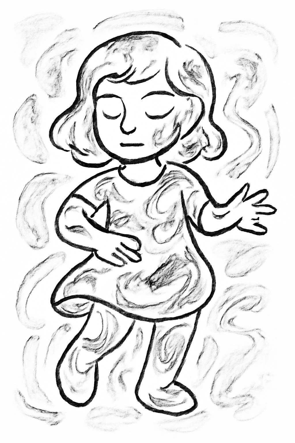 Abstract Artistic Girl