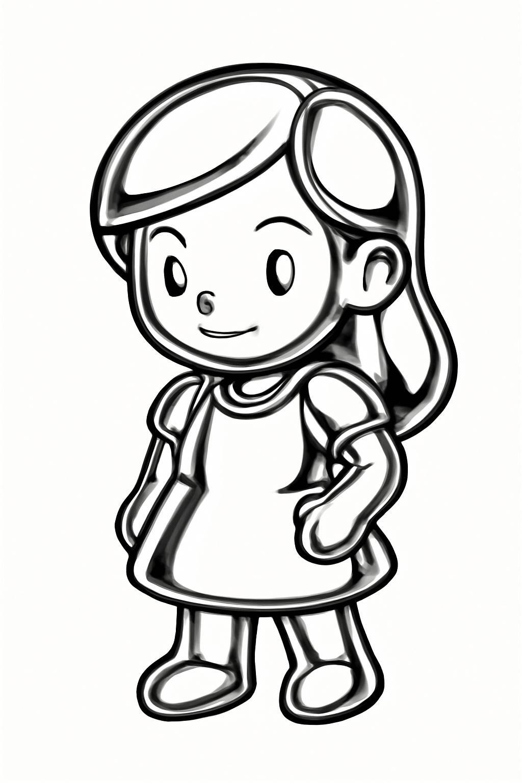 Glossy Metallic Girl