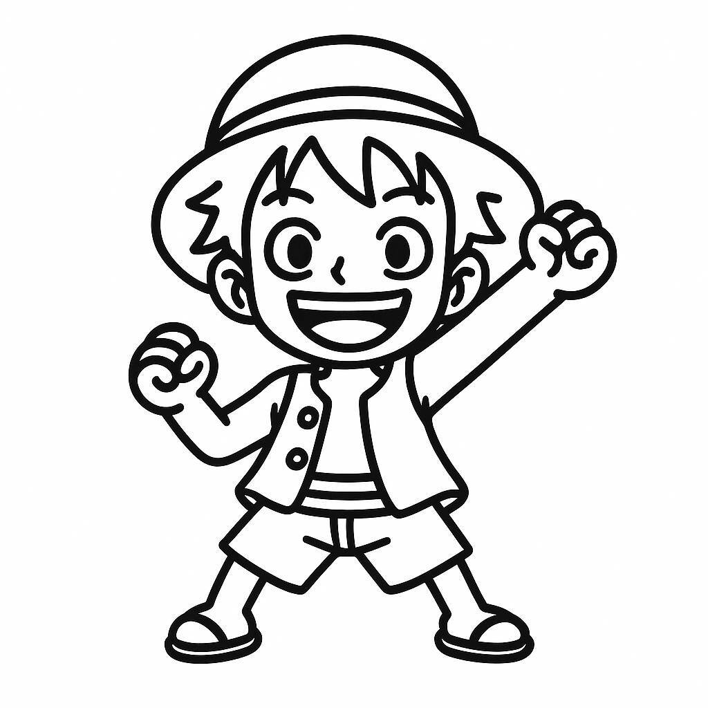 Neon Luffy