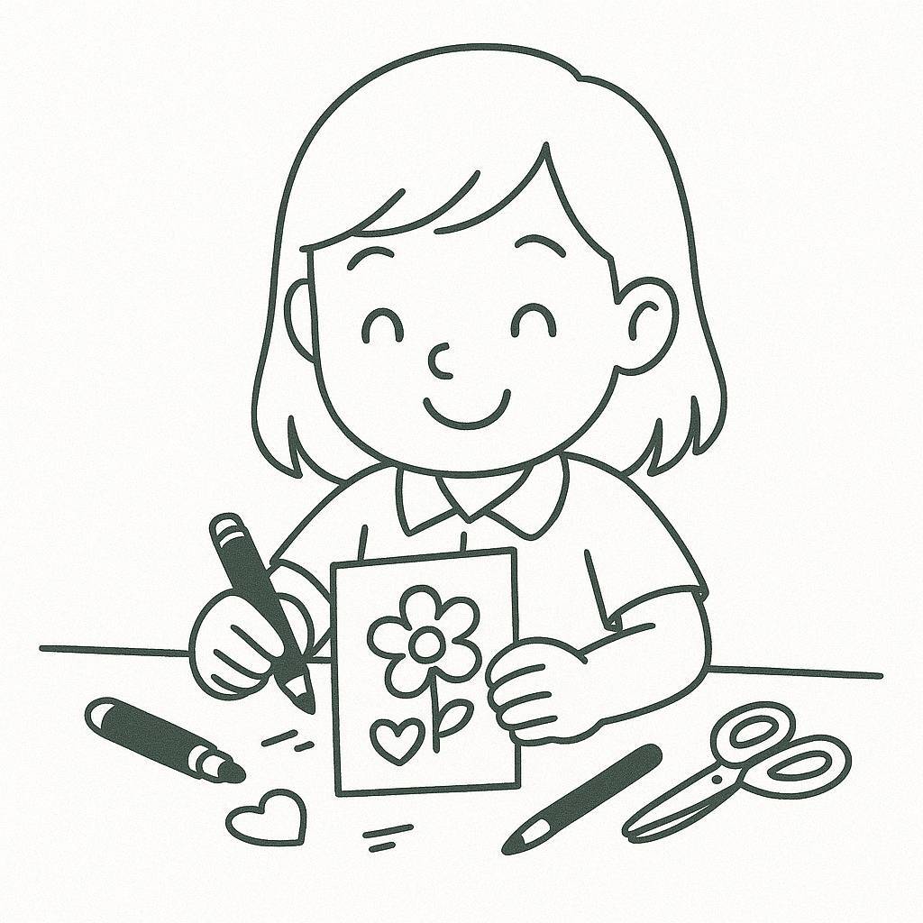 November 20th Greeting Card Illustration