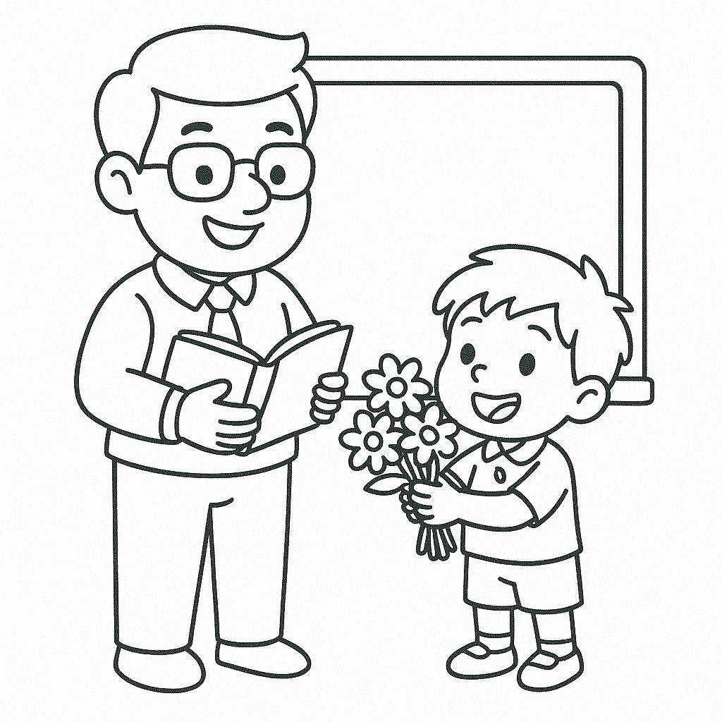 November 20th Cartoon Coloring Page