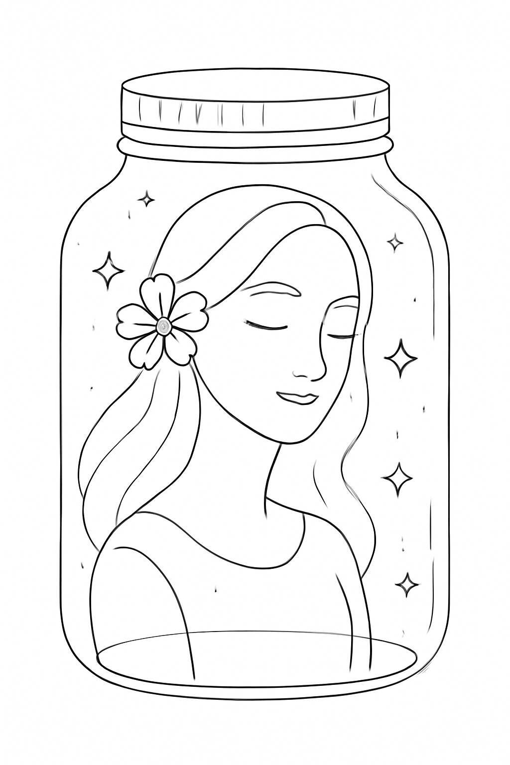 Transparent Crystal Women's Day Illustration