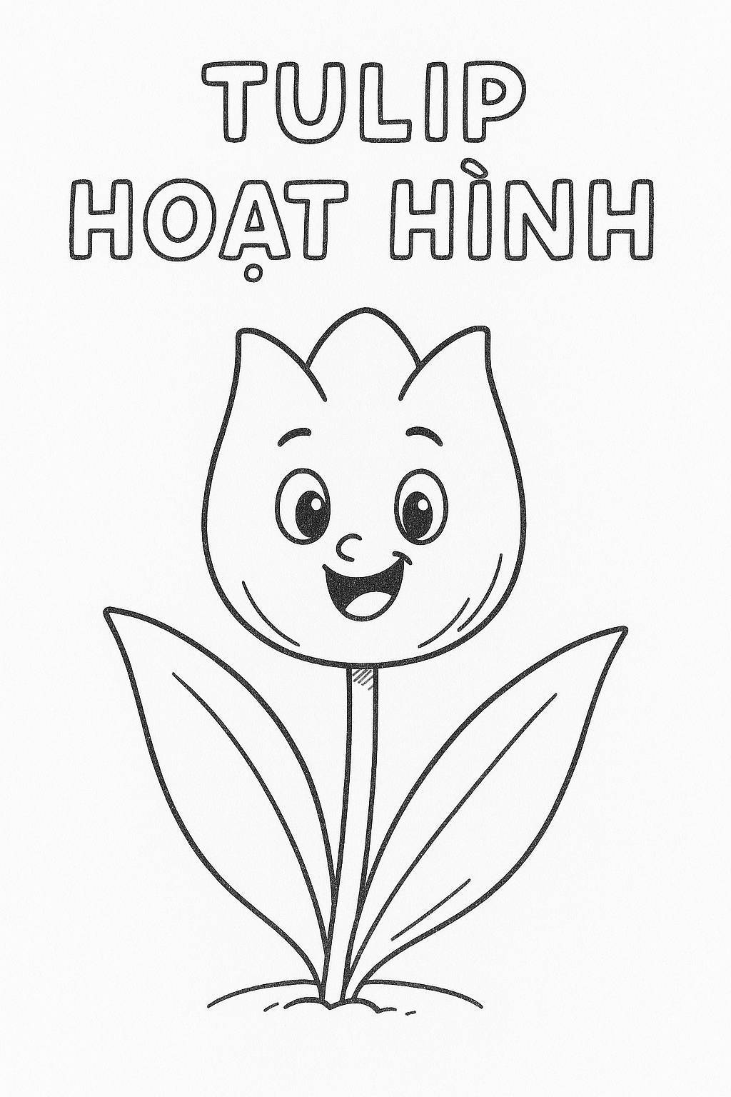 Cartoon Tulip