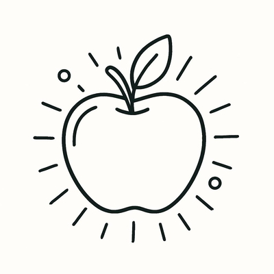 Apple Coloring Pages for Kids – Beautiful Apple Coloring Pictures