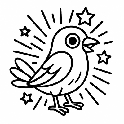 Bird Coloring Pages for Kids – Free Printable Bird Coloring PDF