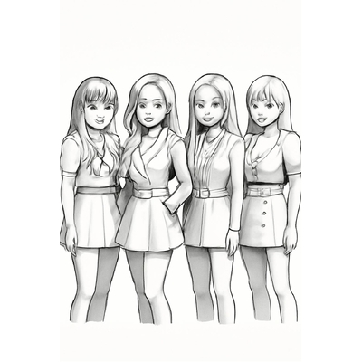 Blackpink Coloring Pages for Kids – Fun and Creative Blackpink Pictures
